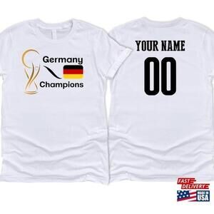 Germany National Country Team Sport Soccer Tshirt Classic 2 Sided